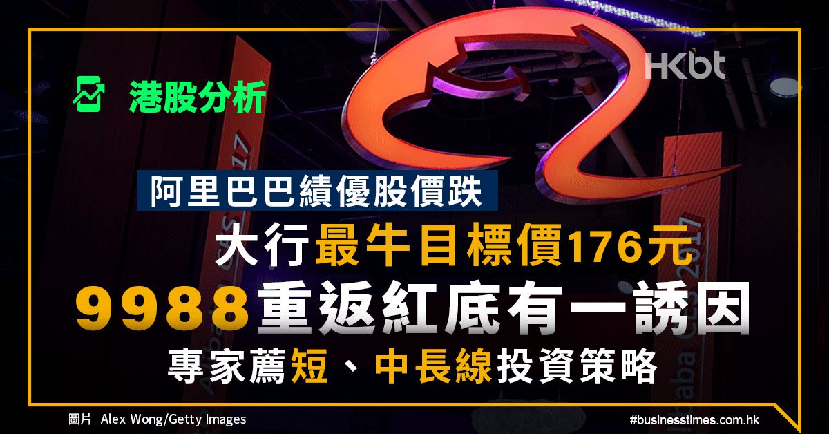 港股分析｜阿里巴巴業績佳但股價跌、一誘因重返紅底！投資策略