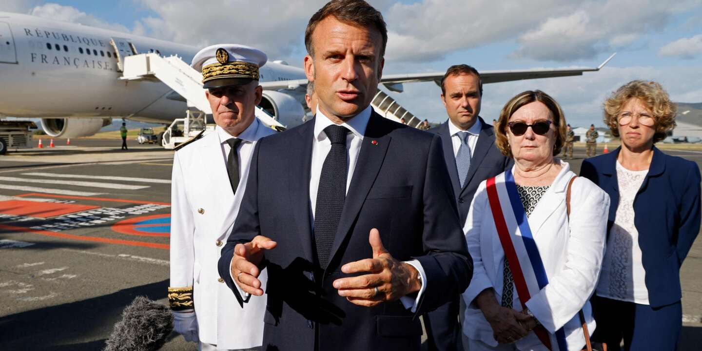 En direct, Nouvelle-Calédonie : à Nouméa, Emmanuel Macron souhaite le retour " le plus vite possible " à " la paix, au calme, à la sécurité "