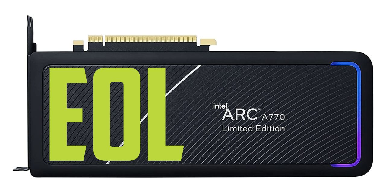 Intel Discontinues Arc A770 Graphics Card