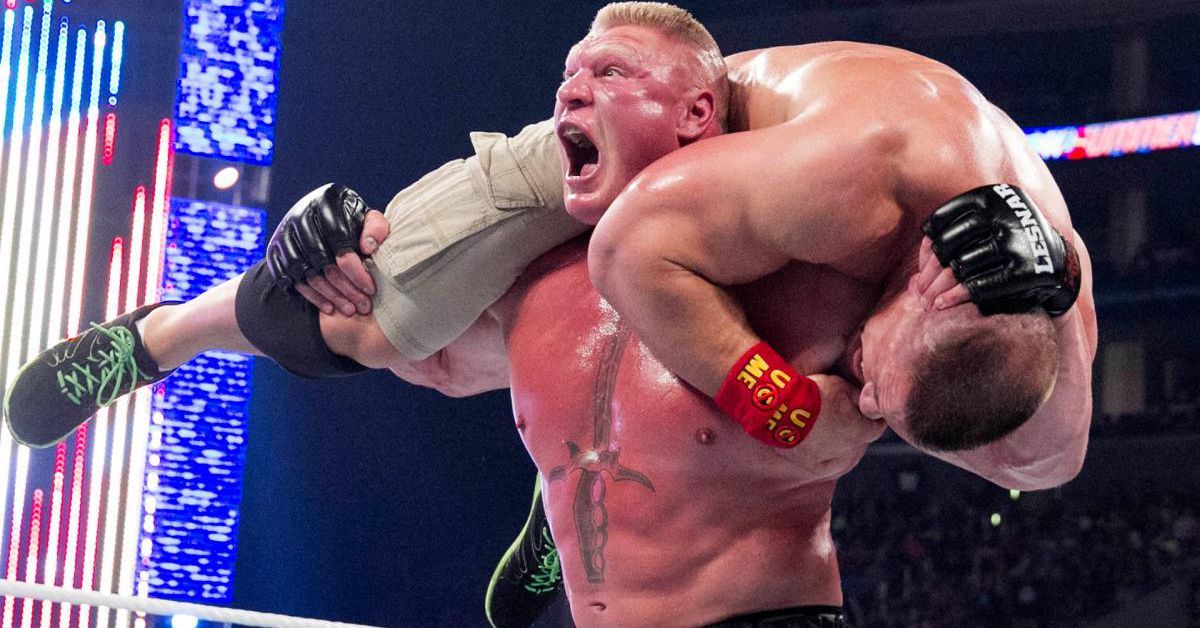 It looks like the AEW video game gives Brock Lesnar’s F-5 a controversial new name