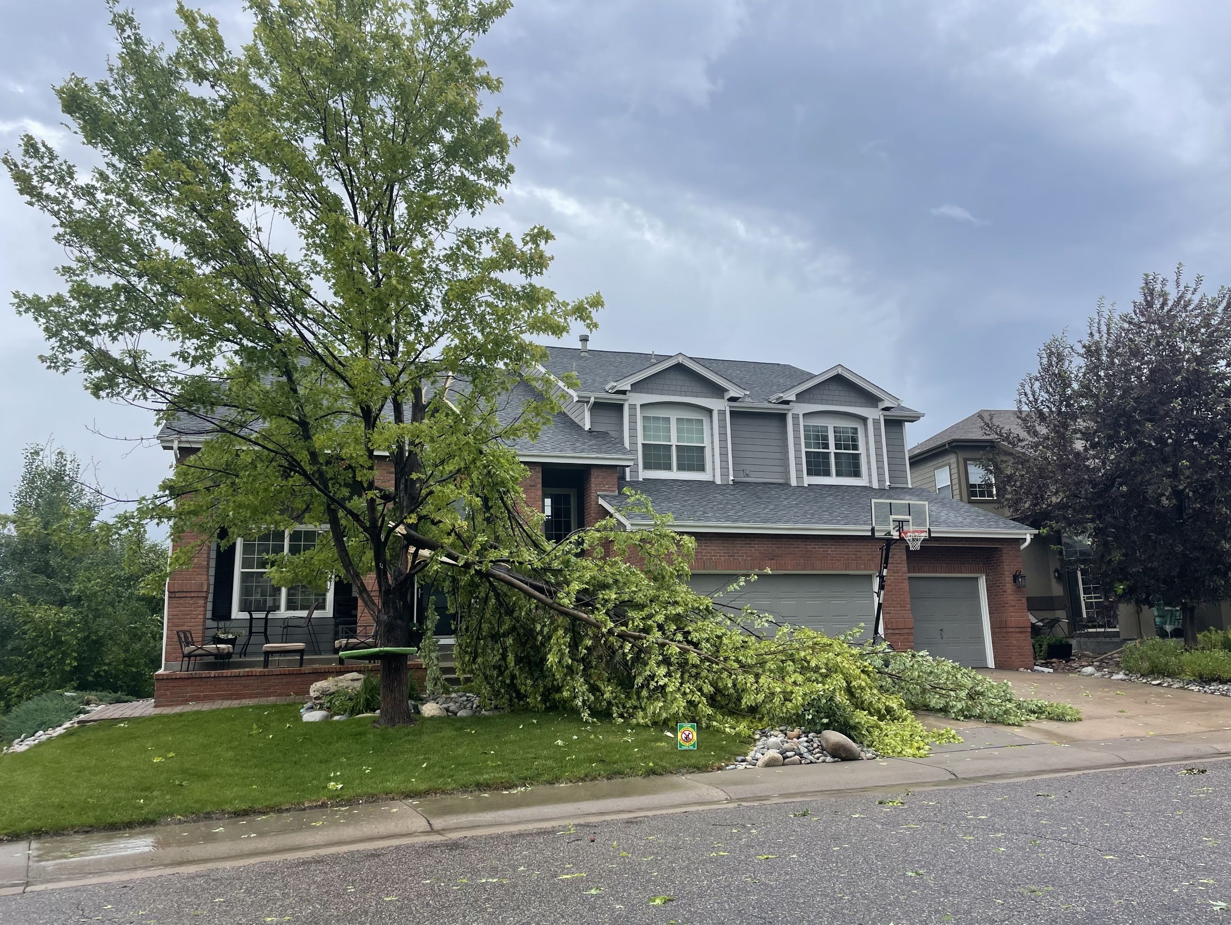 Severe weather pounds Denver area for second day