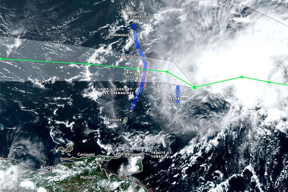 La tempête tropicale Bret approche de la Martinique : pluies torrentielles et vents violents en prévision