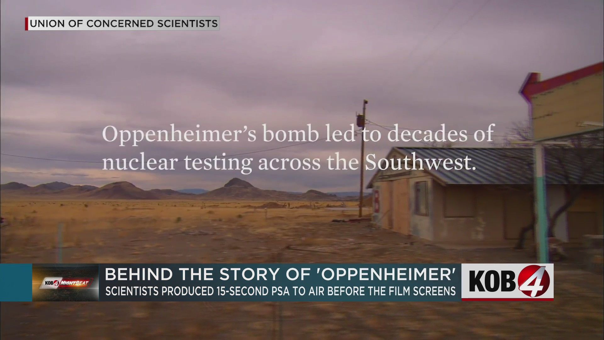 PSA to air ahead of 'Oppenheimer' screenings in New Mexico