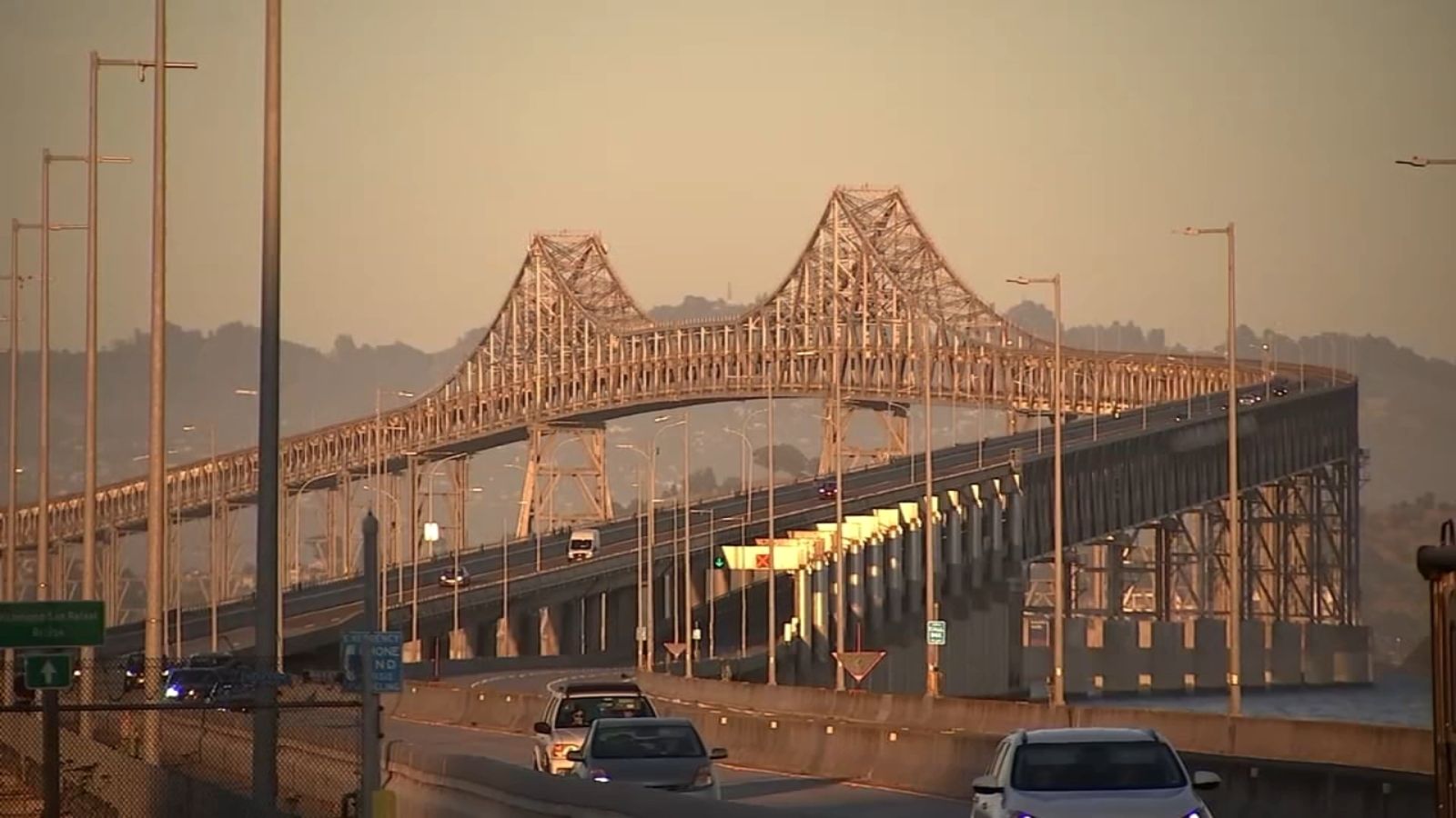 All EB lanes closed at I-580 on Richmond-San Rafael Bridge; no estimated time of reopening, CHP says