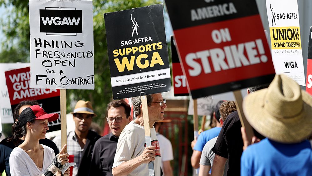 WGA Picket Lines Swell with Cautious Optimism on 3rd Day of CEO Talks