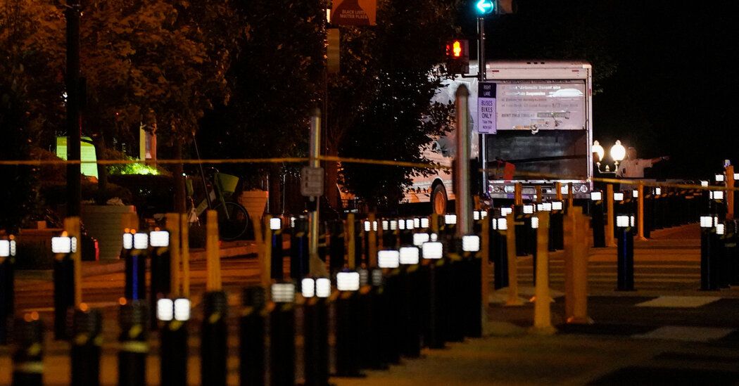 Driver Detained After Truck Crashes Into Square Near White House