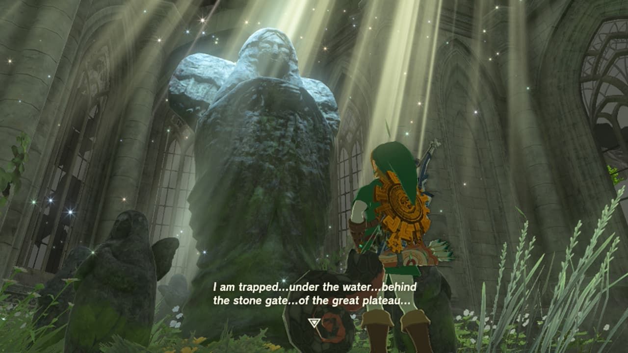 I Am Trapped Under the Water Puzzle Solution in Zelda Tears of the Kingdom