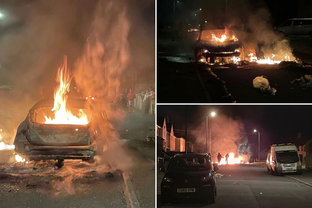 Cars set on fire in Cardiff as UK police face ‘large scale disorder’ after road crash