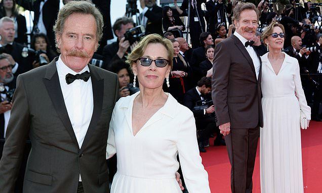 Bryan Cranston cosies up to wife Robin Dearden at the Asteroid City premiere at Cannes Film Festival