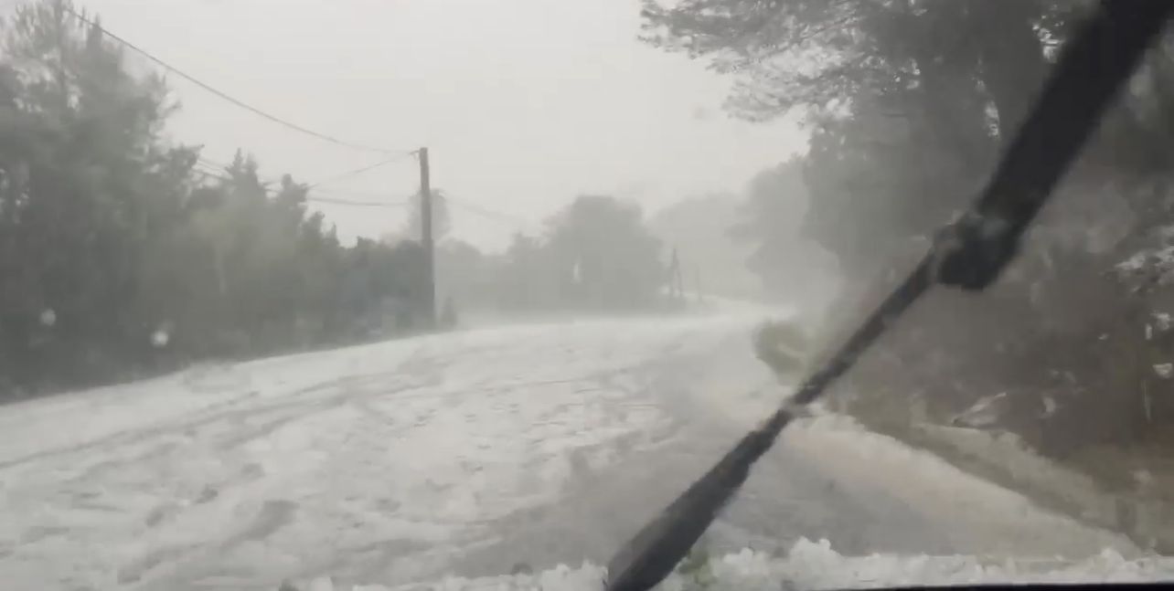 Gard : un violent orage de grêle s’abat entre Nîmes et Sommières