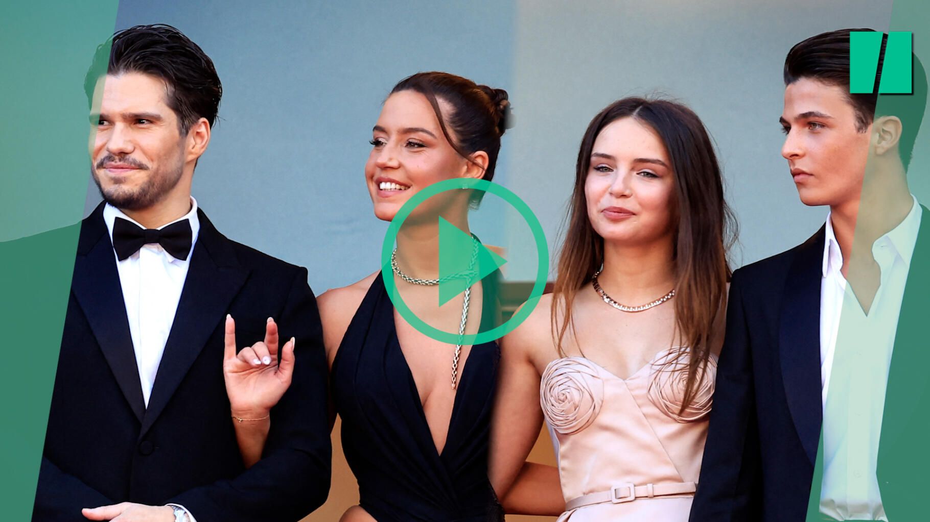 À Cannes, François Civil et Adèle Exarchopoulos voient double pour " L’Amour ouf " sur le tapis rouge