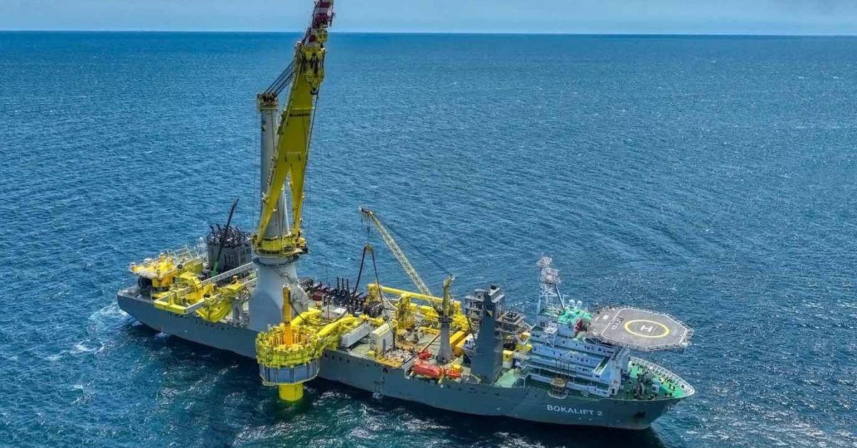 The US's first commercial offshore wind farm just got its first foundation