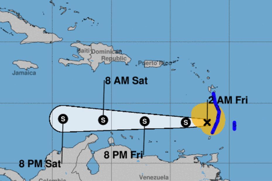 Tempête Bret : le centre du phénomène s'évacue en mer des Caraïbes, la Martinique reste en vigilance rouge