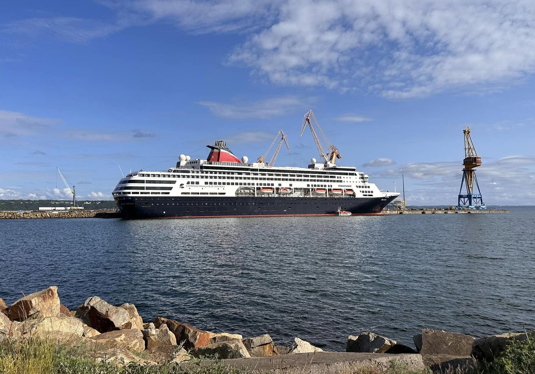 CFC : le Renaissance arrive au Havre pour son inauguration et ses premières croisières