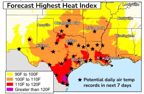 The punishing Texas heat wave could expand and get worse