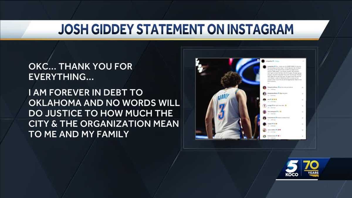 Giddey Goodbye: Josh Giddey thanks Thunder fans after trade