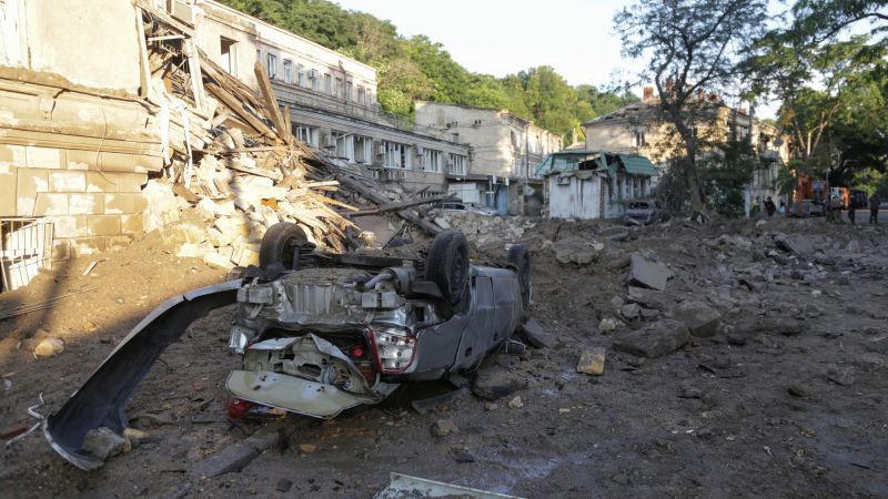 Overnight Russian strikes on Odesa caused significant structural damage, destroy church