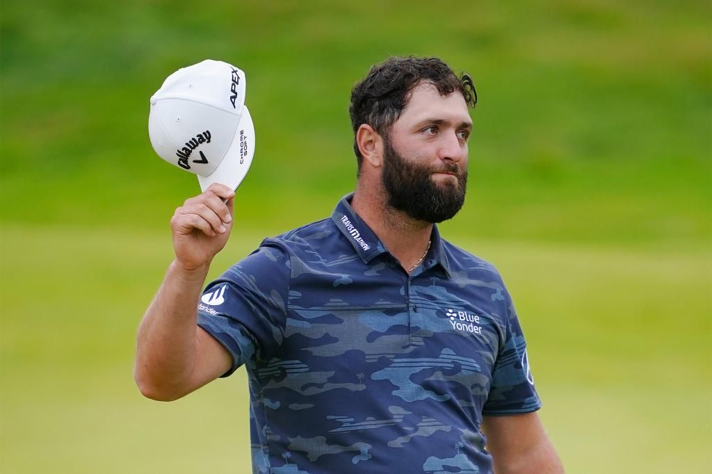 Jon Rahm smashes British Open course record with dazzling third round