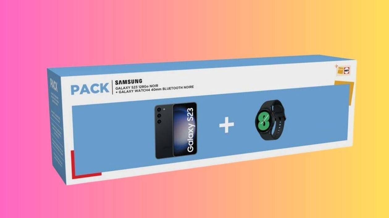 40 % de réduction sur le pack Samsung Galaxy S23 + Galaxy Watch4