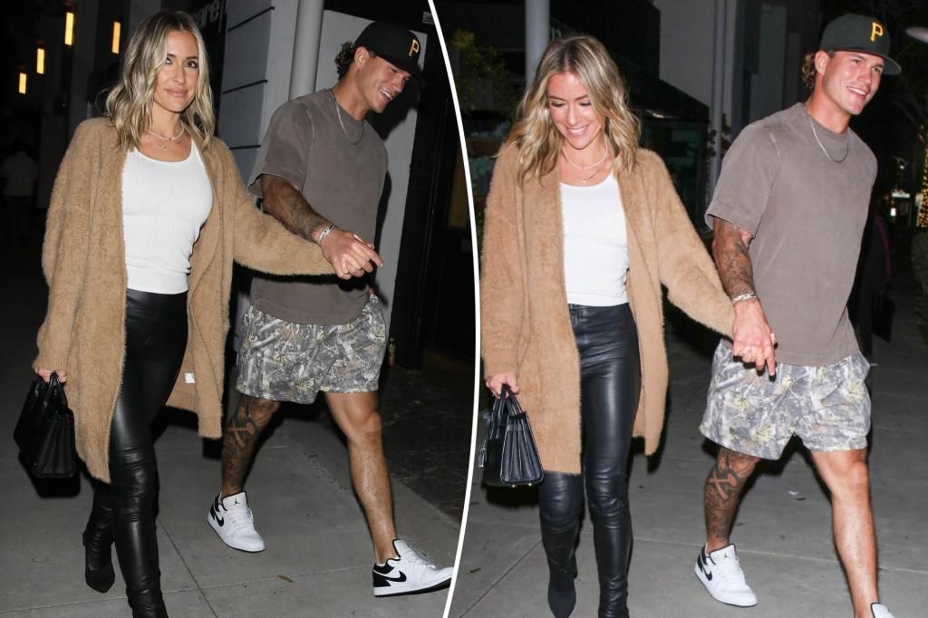 Kristin Cavallari, 37, holds hands with Mark Estes, 24, during date night in LA