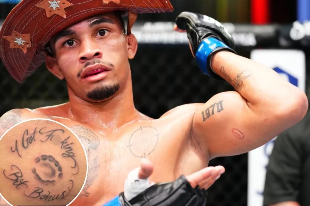 UFC's Andre Lima gets bite marks tattooed, bonus from Dana White