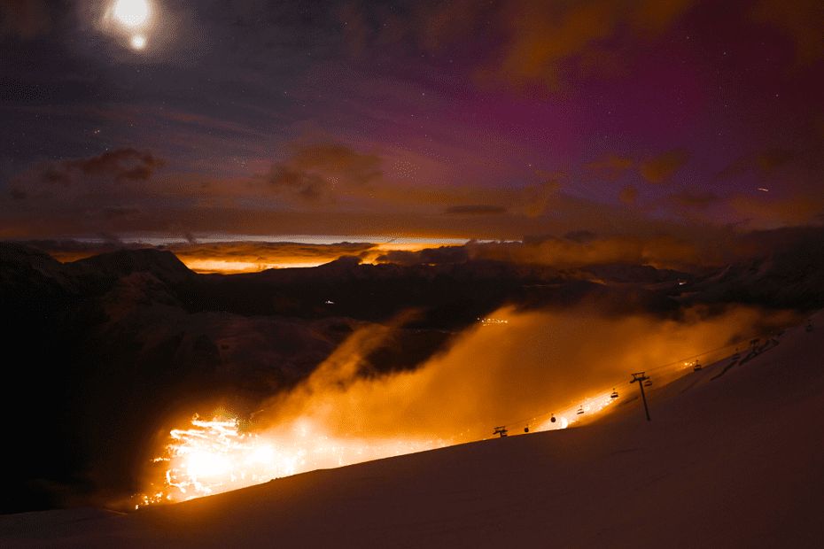 PHOTOS. Des aurores boréales observées dans les Alpes