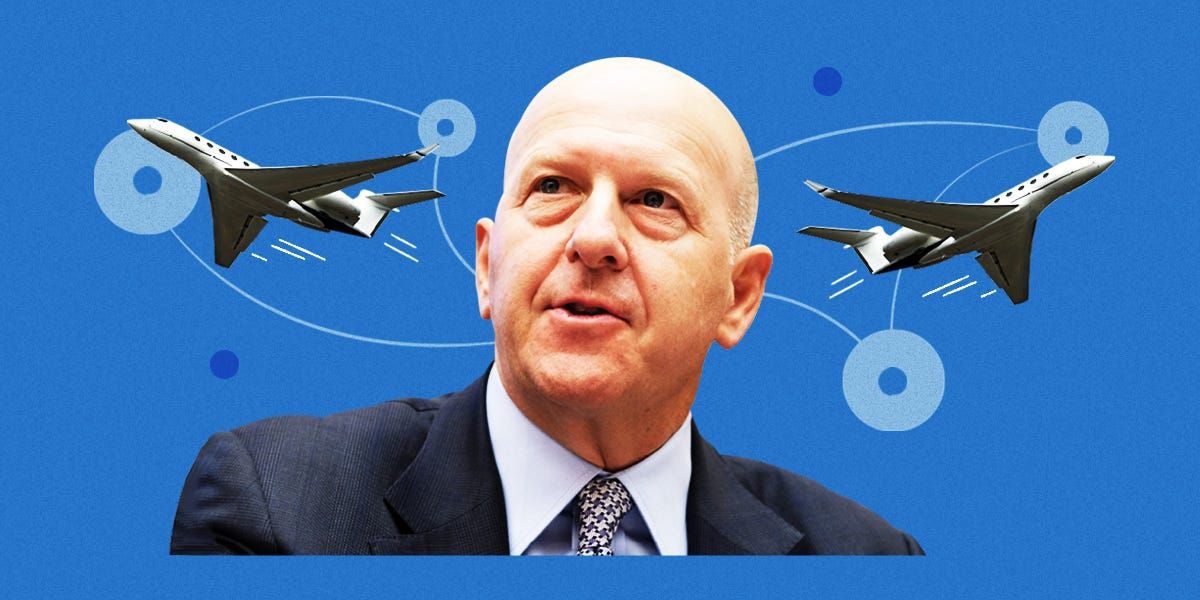 Where Goldman Sachs CEO David Solomon takes the corporate jet