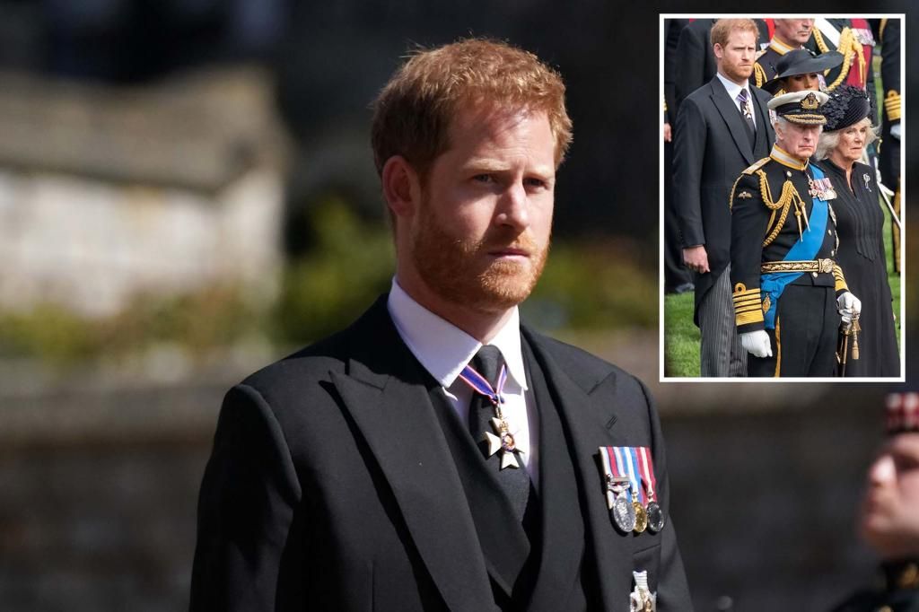 Prince Harry will sit '10 rows back' from royals at King Charles' coronation: report