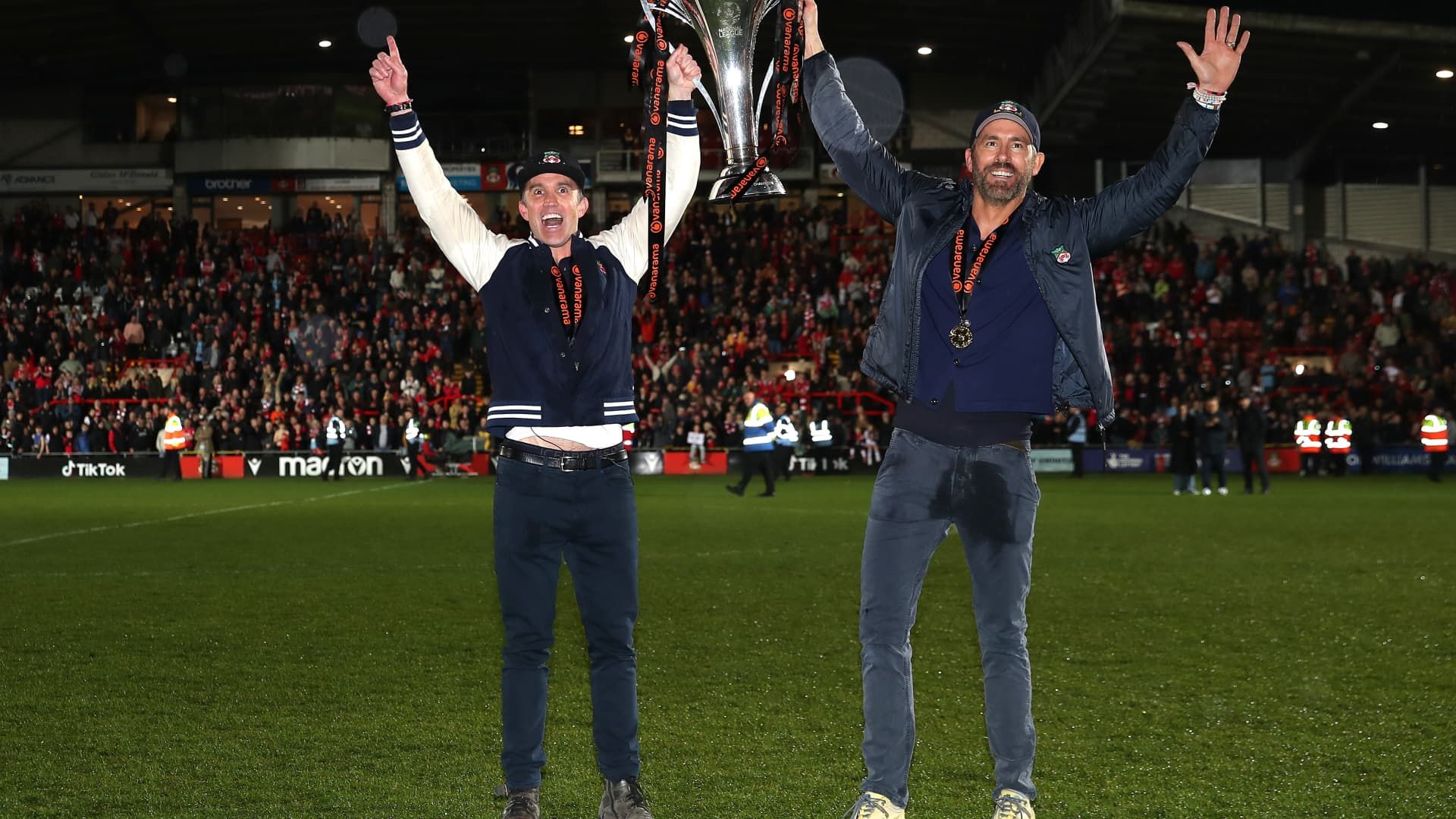 Ryan Reynolds and Rob McElhenney's Wrexham wins promotion