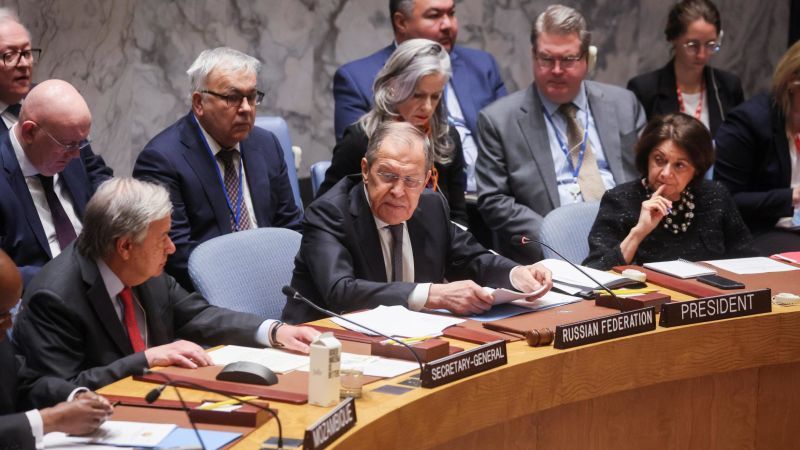 Russia's Lavrov hosts UN meeting on 'international peace,' gets slammed by Western diplomats