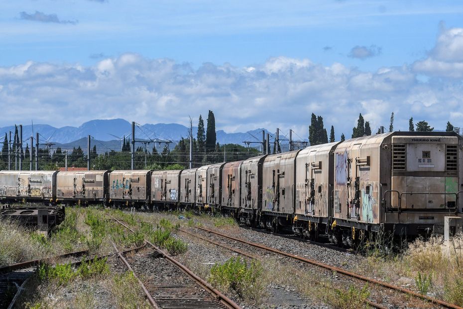 Réforme des retraites : le train des primeurs qui approvisionne Rungis en fruits et légumes à l'arrêt