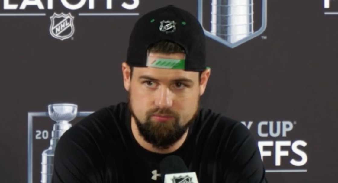 Jamie Benn explains cross-check to Mark Stone’s jaw by saying he ‘unfortunately’ fell and that was his ‘landing point’