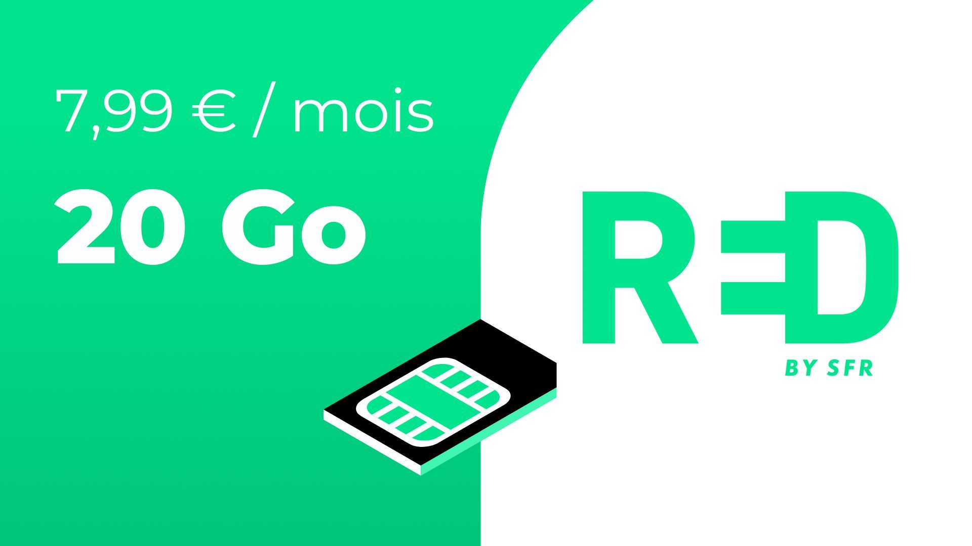 Le nouveau forfait mobile de RED by SFR ne coûte que 7,99 euros, et il ne manque de rien