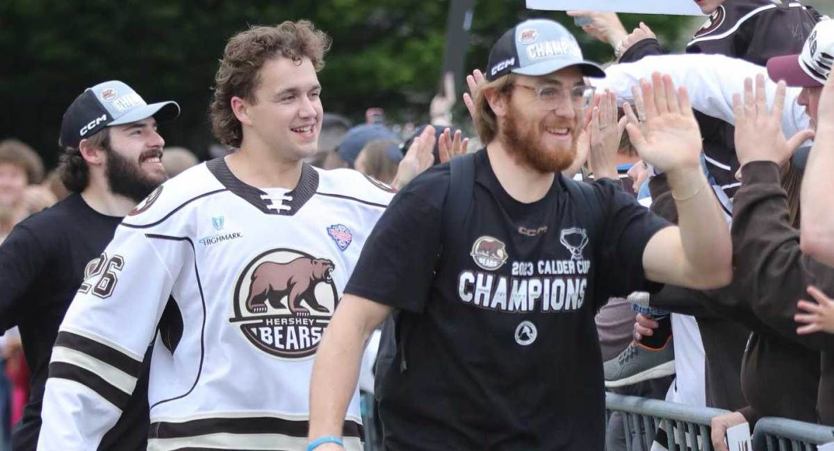 Logan Day still hasn’t taken his jersey off after winning the Calder Cup