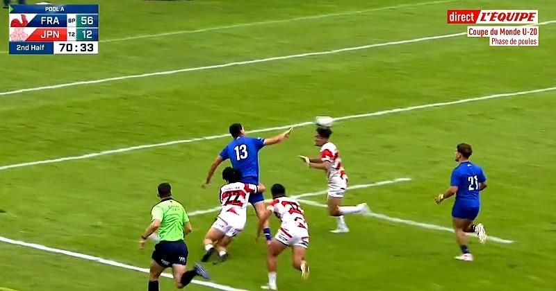 RESUME VIDEO. Léo Carbonneau conclut un essai de 90m plein de French Flair, France U20 atomise le Japon