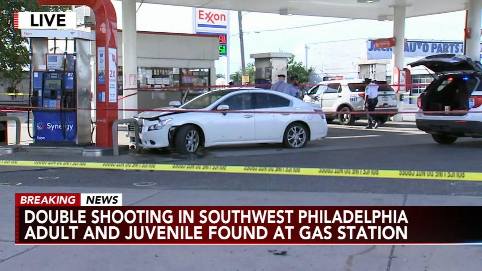 Police: 5-year-old boy, 71-year-old grandfather shot while walking by Philadelphia gas station