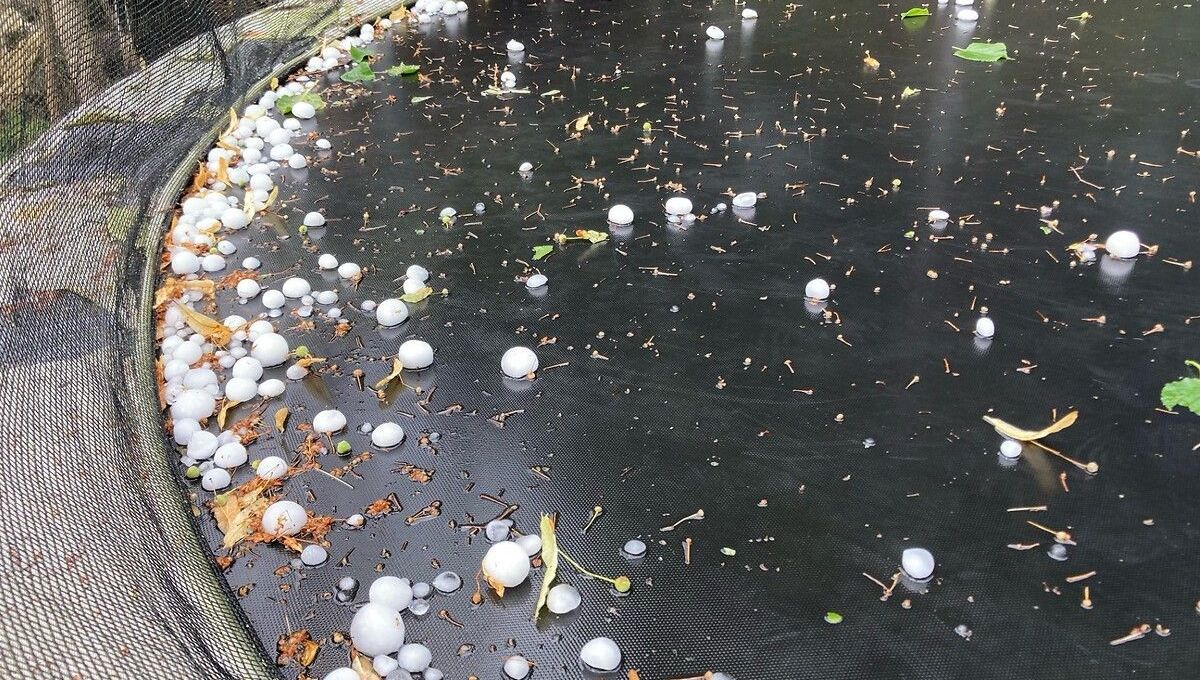 PHOTOS - Des orages de grêle se sont abattus dans le nord du département de l'Isère