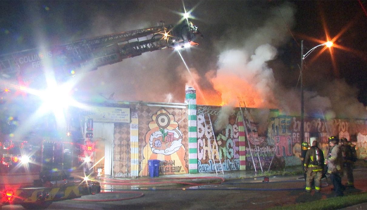 Columbus, Ohio grocery store destroyed in overnight fire