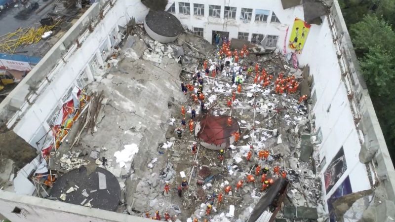 Eleven dead in China after middle school gymnasium roof collapse