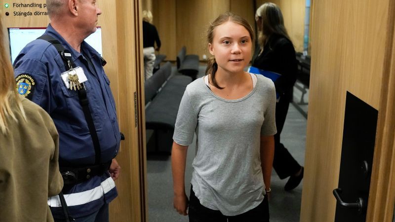 Greta Thunberg fined for disobeying police after climate protest