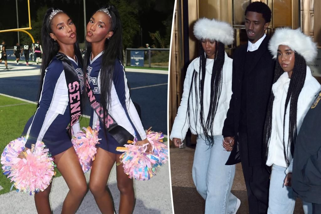 Sean 'Diddy' Combs' twin daughters, 17, celebrate senior night after their dad's third bail hearing