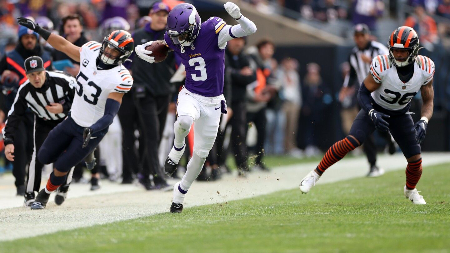 Vikings improve to 9-2 with overtime win over Bears