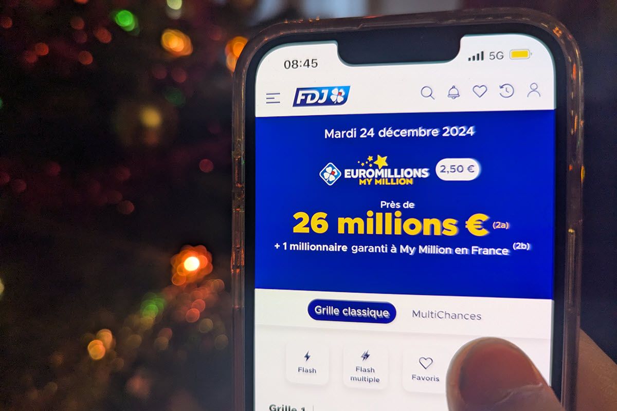 Résultat EuroMillions FDJ du mardi 24 décembre : un millionnaire au tirage du jour à My Million