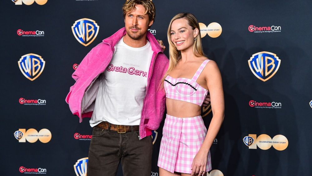 Ryan Gosling, Margot Robbie Embrace Barbiecore Style at CinemaCon