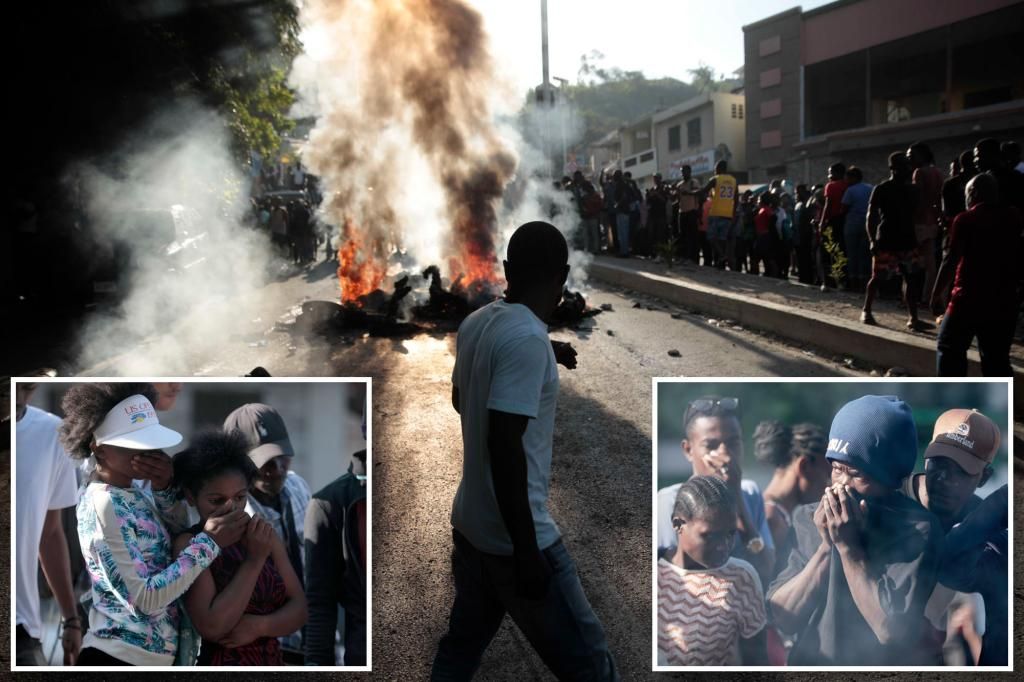 Vigilante mob burns gang members alive in the streets of Haiti