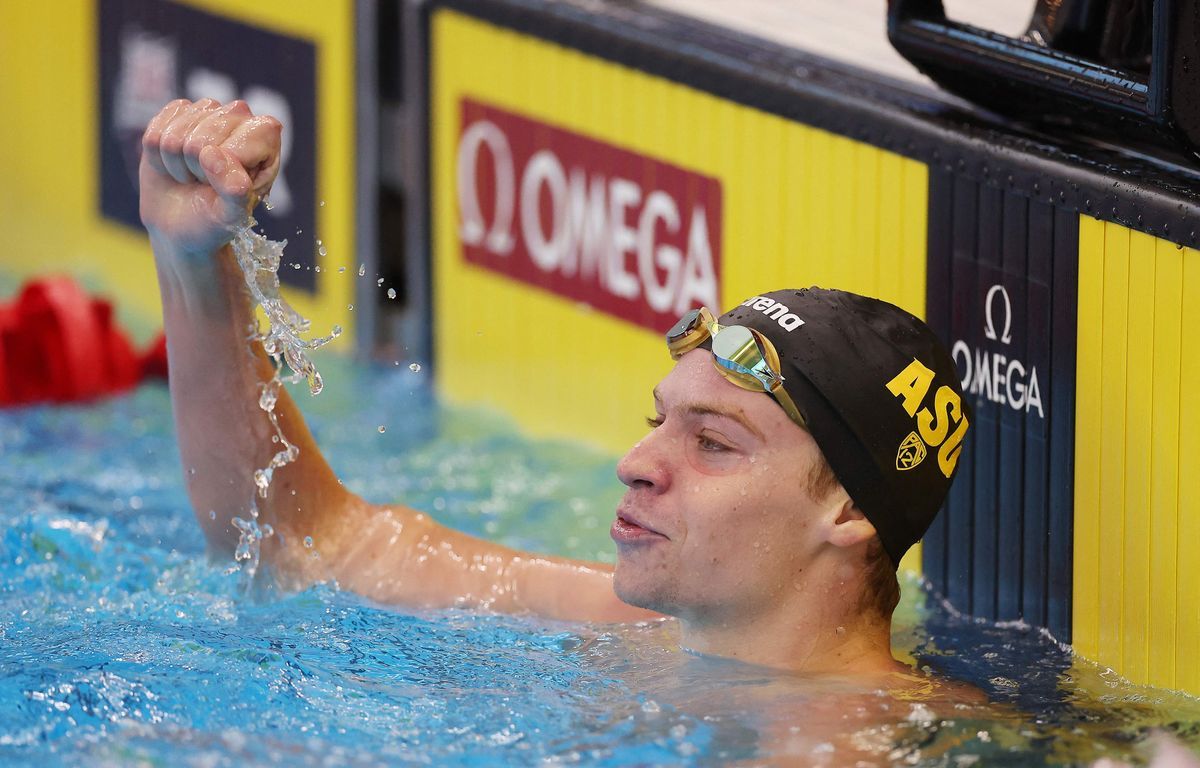 Natation : Léon Marchand a un record de Phelps " dans un coin de la tête "