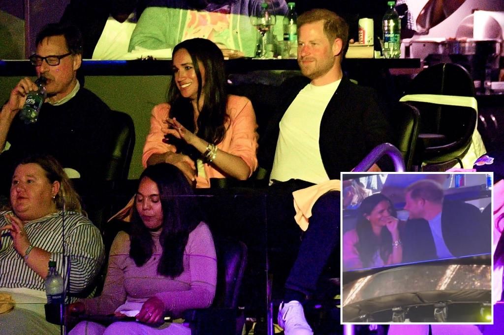 Prince Harry and Meghan Markle spotted at Lakers playoff game