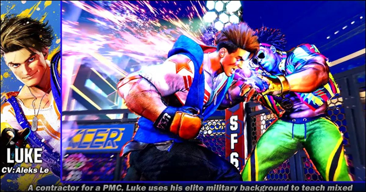 New Street Fighter 6 character introduction video for Luke tells what he's been up to since Street Fighter 5 while beating down Dee Jay