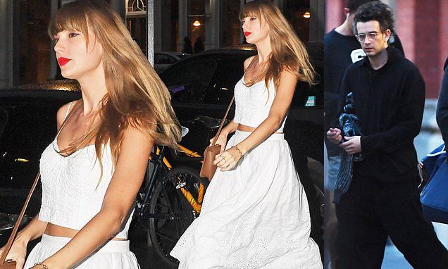 Taylor Swift leaves studio with new beau Matty Healy in NYC