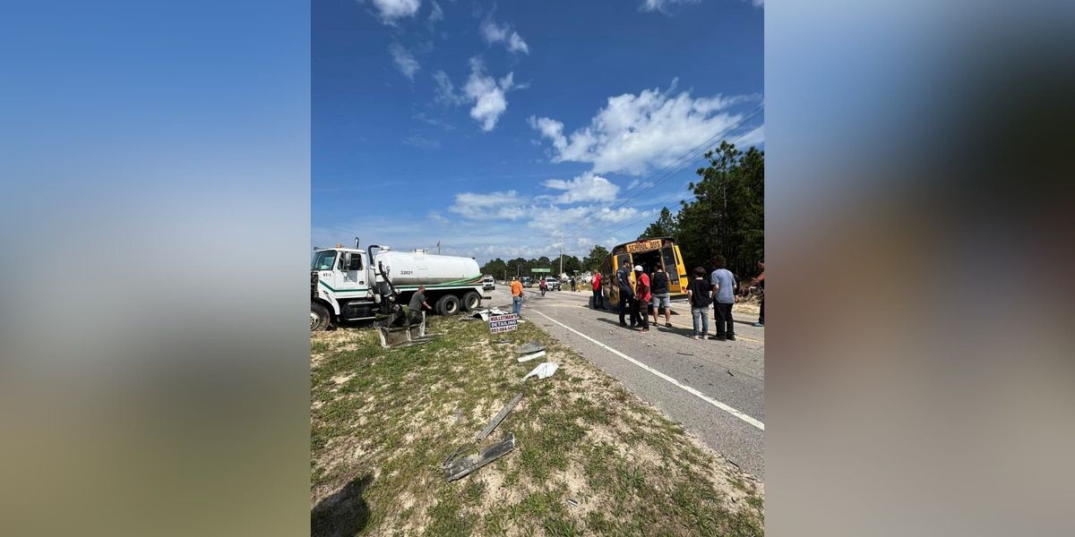 DEVELOPING: School bus crash in Lexington County, at least 18 hurt